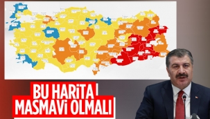 Fahrettin Koca: Harita maviye dönmeli