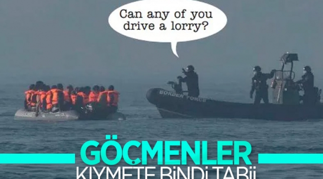 İngiliz medyasında çıkan göçmen karikatürü