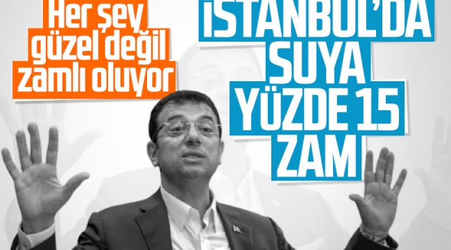 İstanbul'da suya zam geldi