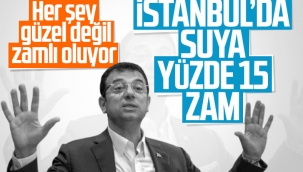 İstanbul'da suya zam geldi