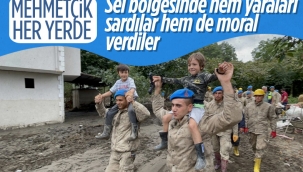 Kastamonu'da sel felaketinin yaraları, jandarmanın desteğiyle sarıldı