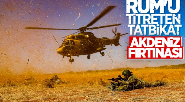 KKTC ile yapılan Akdeniz Fırtınası Tatbikatı tamamlandı