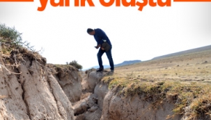 Konya Ovası'nda yüzey yarıkları oluştu