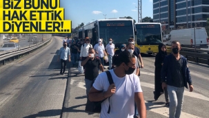 Küçükçekmece Cennet Mahallesi durağında metrobüs arızalandı