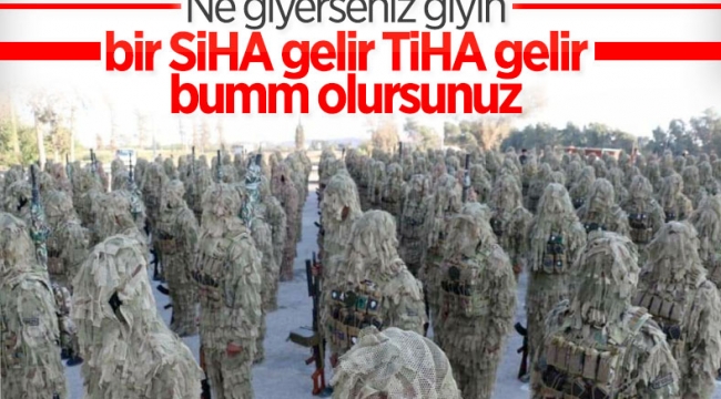 PKK'lı teröristlere yeni kamuflaj gönderildi