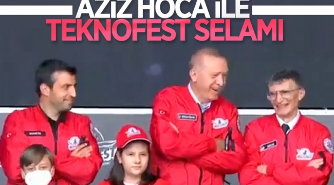 TEKNOFEST'in klasikleşen selamına bu yıl Aziz Sancar da dahil oldu