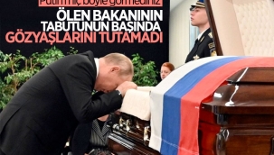 Vladimir Putin, hayatını kaybeden bakanın ardından gözyaşı döktü