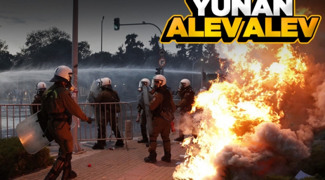 Yunanistan'da hükümet karşıtları polis ile çatıştı