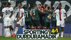 Beşiktaş, Sporting Lizbon'a mağlup oldu