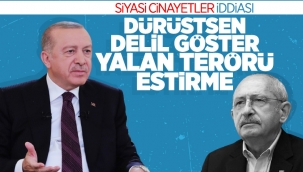 Cumhurbaşkanı Erdoğan'dan 'siyasi cinayet' iddialarına cevap
