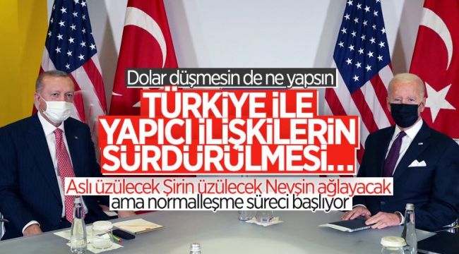 Cumhurbaşkanı Erdoğan ile Joe Biden'ın görüşmesinin ayrıntıları