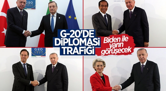 Cumhurbaşkanı Erdoğan'ın G-20 diplomasi trafiği
