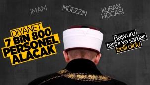 Diyanet, 7 bin 800 personel alacak