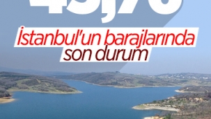 İstanbul'un barajlarında doluluk oranı belli oldu