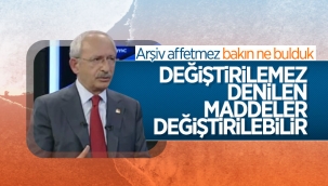 Kemal Kılıçdaroğlu'nun Anayasa'da ilk 3 maddeyi değiştirelim açıklaması