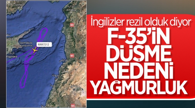 Akdeniz'de İngiliz F-35 uçağının düşme nedeni, unutulan yağmurluk