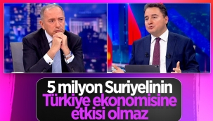 Ali Babacan: Suriyelerle ilgili harcamalar çok büyük değil