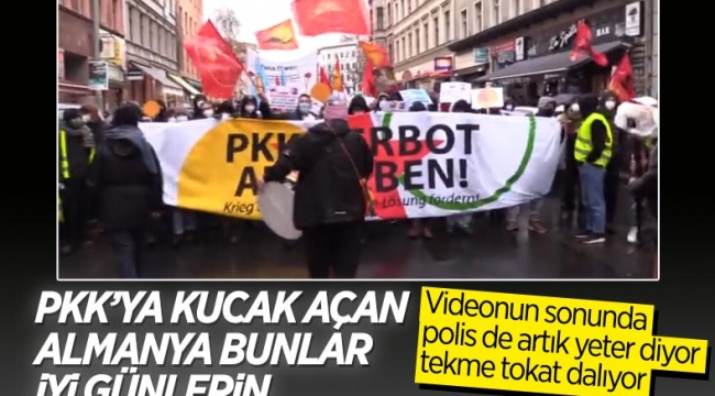 Almanya'da terör örgütü PKK yanlıları yürüyüş düzenledi