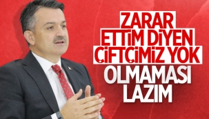 Bekir Pakdemirli: Bu sezon 'ben zarar ettim' diyen çiftçimiz yok