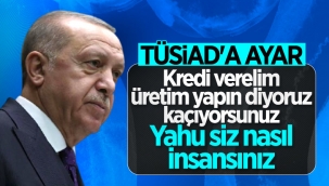 Cumhurbaşkanı Erdoğan'dan TÜSİAD'a tepki