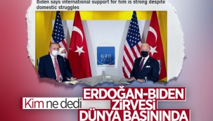 Cumhurbaşkanı Erdoğan ile Joe Biden arasındaki görüşme dünya basınında