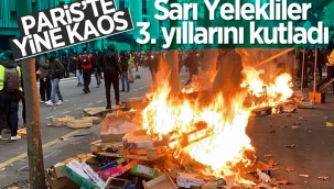 Fransa'da Sarı Yelekliler, hareketin 3. yıldönümünde sokağa indi