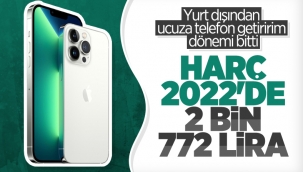 IMEI kayıt harcı tutarı, 2 bin 772 liraya çıkıyor