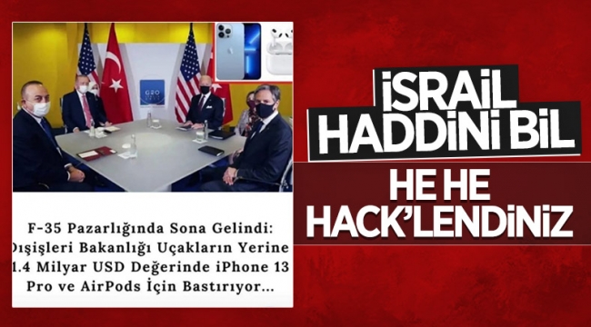 İsrail Büyükelçiliği, Dışişleri Bakanlığı'nı hedef alan paylaşım yayınladı