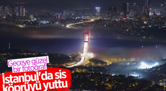 İstanbul'dan sis manzaraları