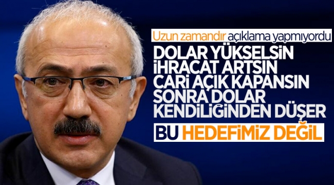 Lütfi Elvan: Hükümetin yüksek döviz kuru hedeflediği yorumu doğru değil