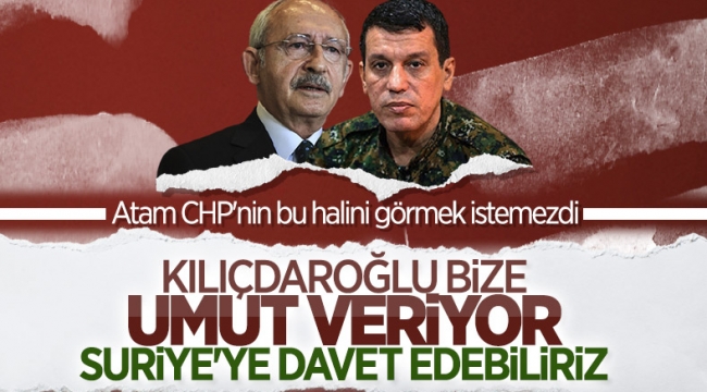 Terörist elebaşı Mazlum Kobani: CHP bize umut veriyor