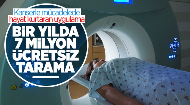 Türkiye'de yılda ortalama 7 milyon kişiye ücretsiz kanser taraması yapıldı