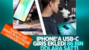 USB-C şarj girişli iPhone, 860 bin TL'ye satıldı