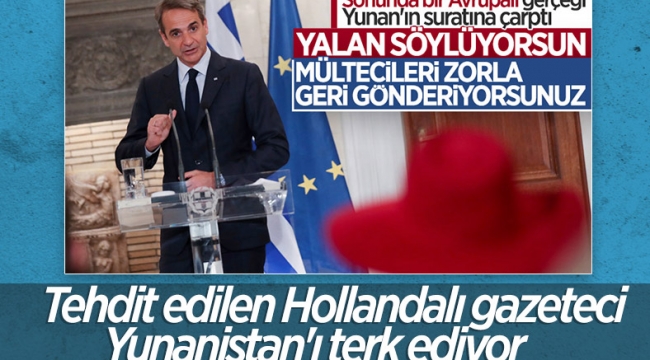 Yunanistan'da Başbakan Miçotakis'le tartışan Hollandalı gazeteci ülkeyi terk edecek
