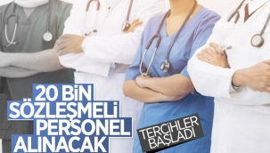 20 bin sözleşmeli sağlık personeli alımı Resmi Gazete'de
