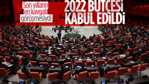 2022 Yılı Merkezi Yönetim Bütçe Kanun Teklifi kabul edildi