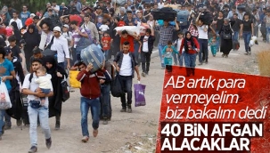 AB üyesi 15 ülke toplam 40 bin Afgan'ı kabul edecek