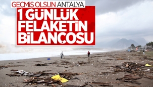 AFAD Antalya'daki fırtınanın bilançosunu açıkladı