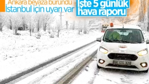 Ankara'da kar yüksek ilçeleri beyaza bürüdü
