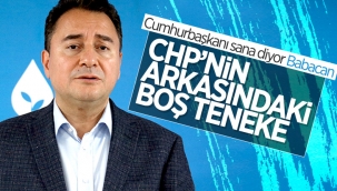 Cumhurbaşkanı Erdoğan'dan Ali Babacan'a: CHP'nin arkasında boş teneke
