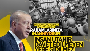 Cumhurbaşkanı Erdoğan'dan Kılıçdaroğlu'nun TÜİK ziyaretine eleştiri