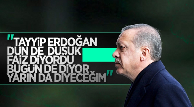 Cumhurbaşkanı Erdoğan: Dün de düşük faiz diyordum yarın da diyeceğim