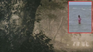 Denizde bir anda belirip kaybolan esrarengiz kız, görenleri korkuttu