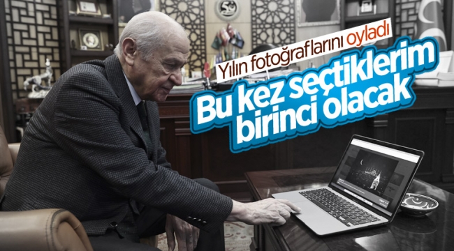 Devlet Bahçeli 'Yılın Fotoğrafları'nı oyladı