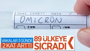 DSÖ: Koronavirüsün Omicron varyantı 89 ülkeye yayıldı