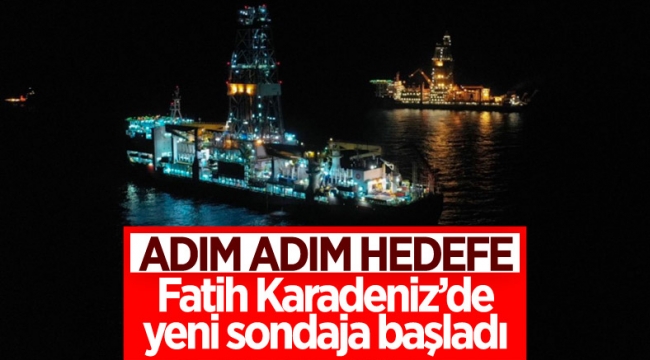 Fatih sondaj gemisi, Türkali-7 kuyusunda sondaja başladı
