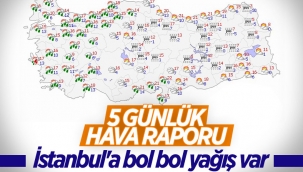 İstanbul ve İzmir'e kuvvetli sağanak yağış uyarısı