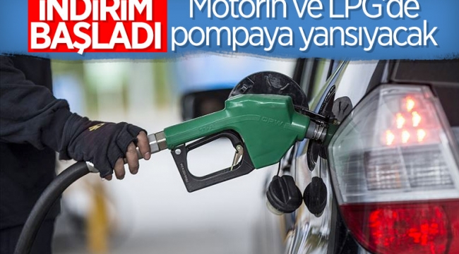Motorin ve LPG'de indirimler kısmen pompa fiyatına yansıdı