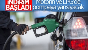 Motorin ve LPG'de indirimler kısmen pompa fiyatına yansıdı