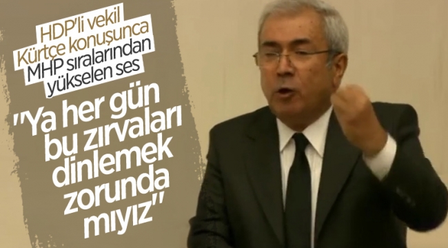 TBMM'de HDP'li ve MHP'li vekiller arasında 'Kürtçe konuşma' tartışması
